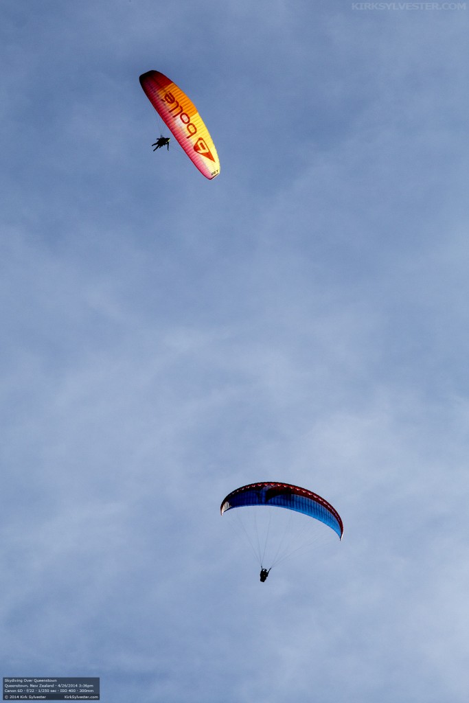 Sky Divers Over Queenstown (Photo by Kirk Sylvester)